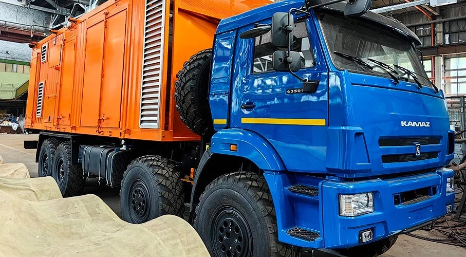 Дизельный генератор на 640 кВт на базе автомобиля КАМАЗ