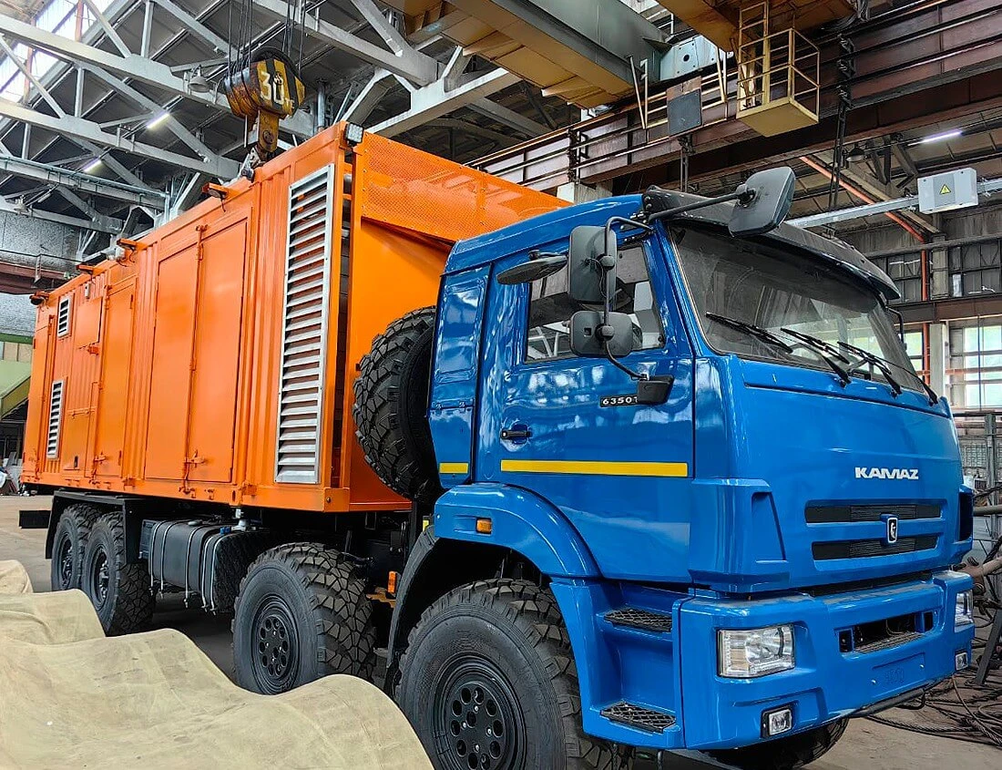 Дизельный генератор на 640 кВт на базе автомобиля КАМАЗ